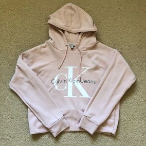 CK cropped hoodie